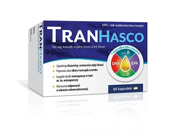 Tran Hasco, kapsułki z tranem na odporność, 60 szt.