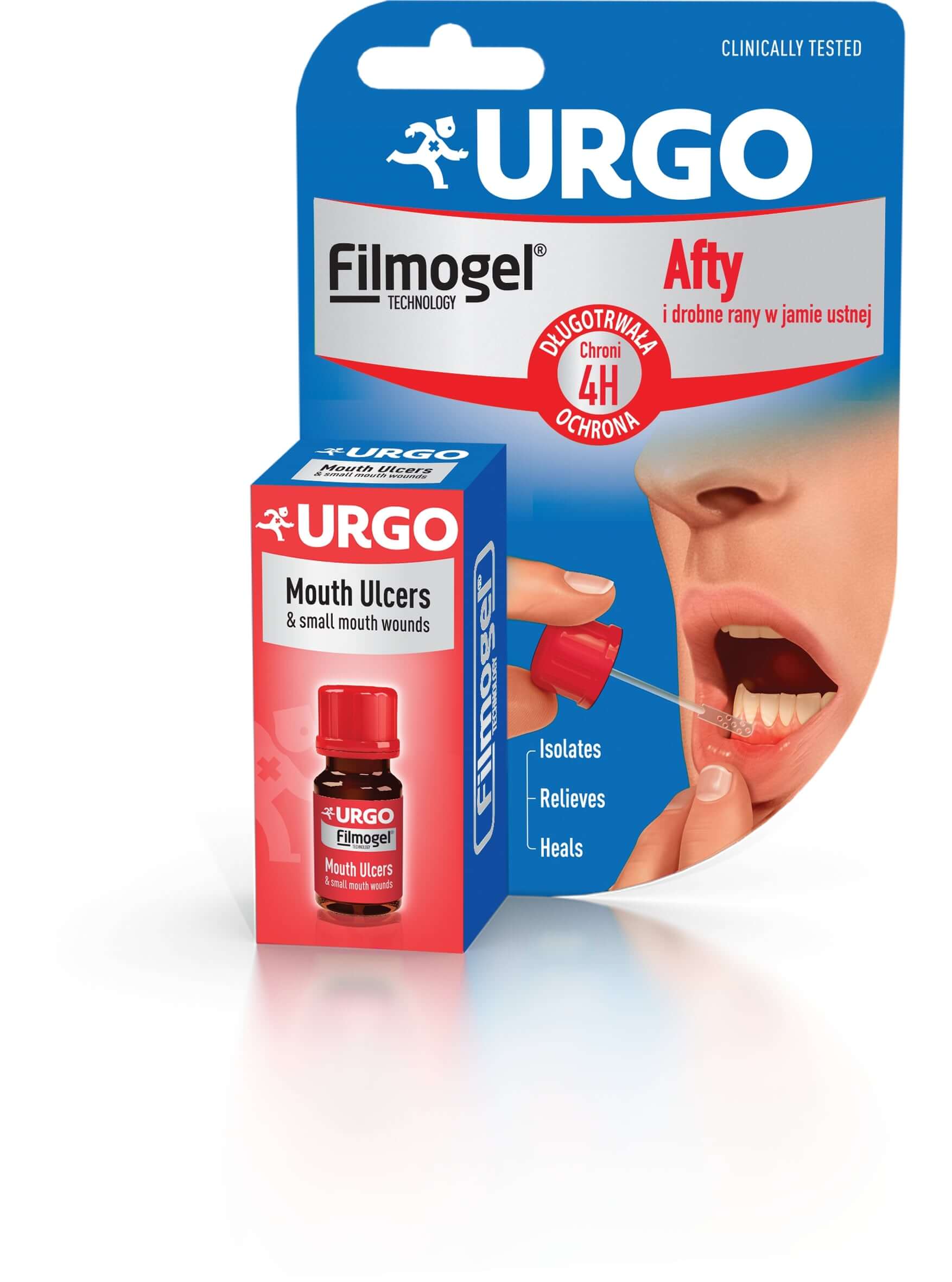 URGO Filmogel Afty i drobne rany w jamie ustnej, opatrunek w płynie, 6 ml
