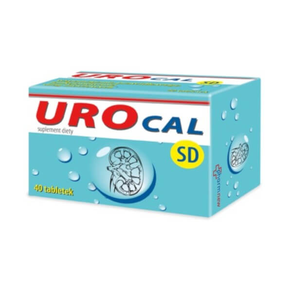 Urocal SD  tabletki z wyciągiem ze szparaga dzikiego na układ moczowy i nerki, 40 szt.