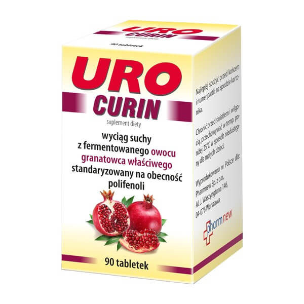 Urocurin  tabletki ze składnikami wspomagającymi w prostacie, 90 szt.