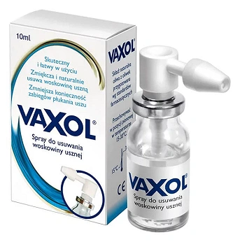 Vaxol, spray do usuwania woskowiny usznej, 10 ml