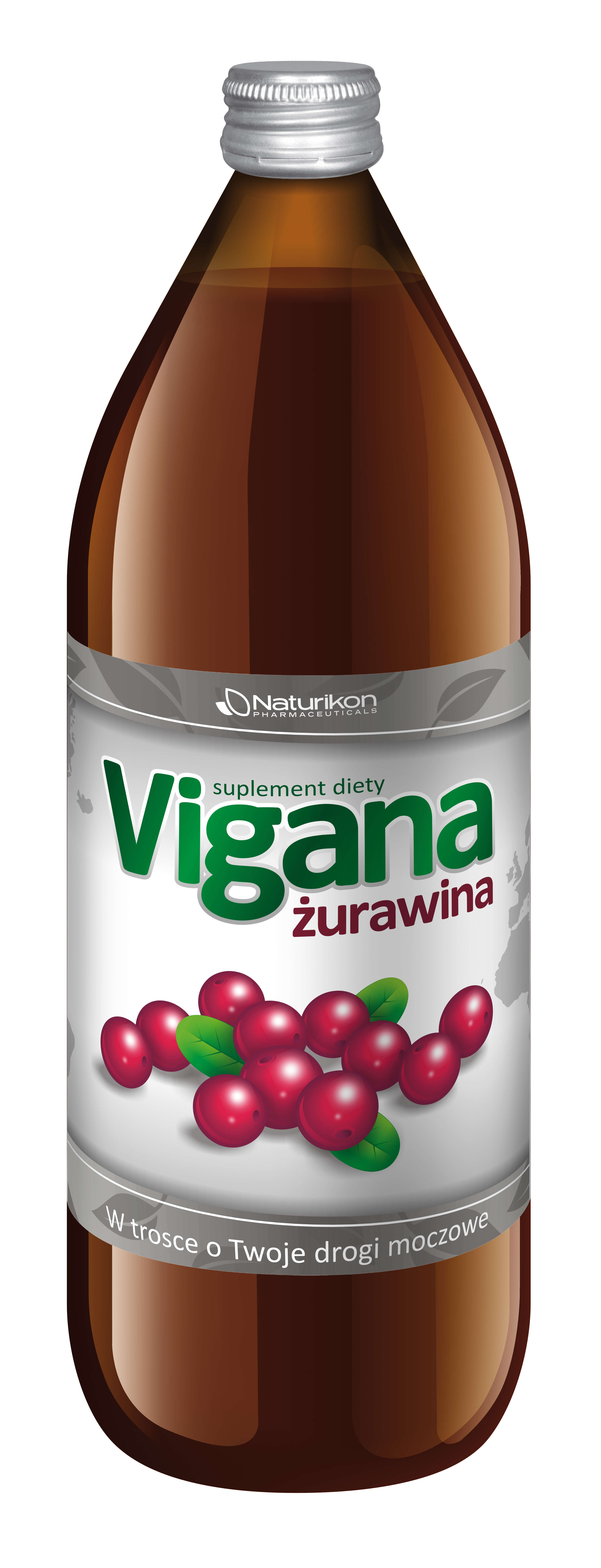 Vigana Żurawina, sok owocowy, 1 l