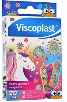 Viscoplast Plastry Magiczne, dla dzieci, 2 rozmiary, 20 szt.