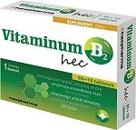Vitaminum B2 Hec  tabletki ze składnikami uzupełniającymi dietę w witaminę B, 60 szt.