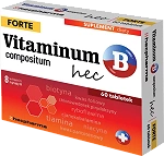 Vitaminum B Compositum Forte Hec tabletki zawierające kompleks witamin z grupy B, 60 szt.