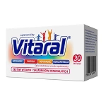 Vitaral tabletki drażowane z kompleksem witamin i minerałów, 30 szt.