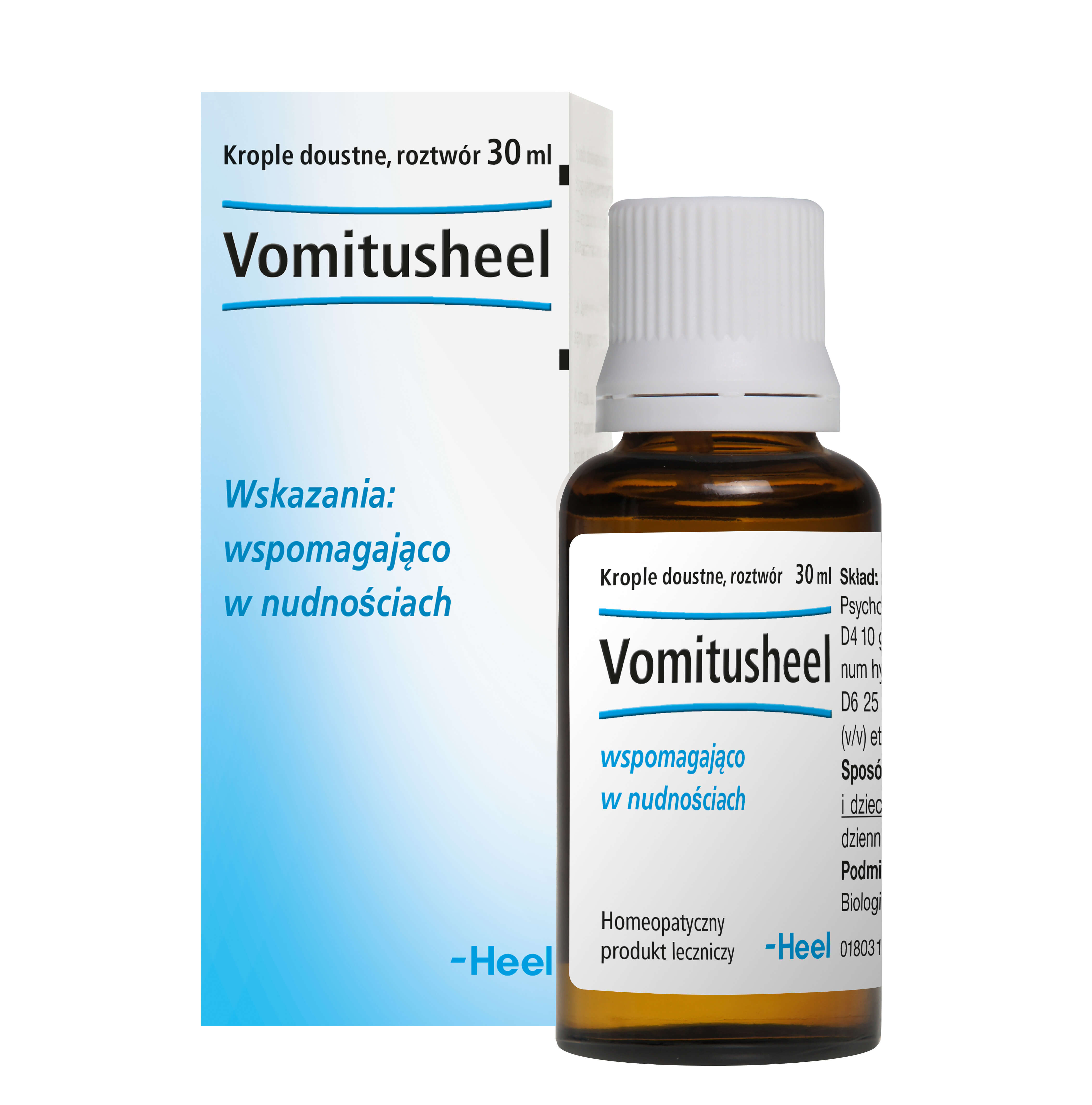 HEEL Vomitusheel, krople doustne o działaniu przeciwwymiotnym, 30 ml