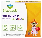 Naturell Witamina C tabletki do ssania dla dzieci, 60 szt.