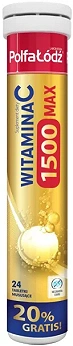 Witamina C 1500 MAX, tabletki ze składnikami pomagającymi uzupełnić dietę w witaminę C, 24 szt.