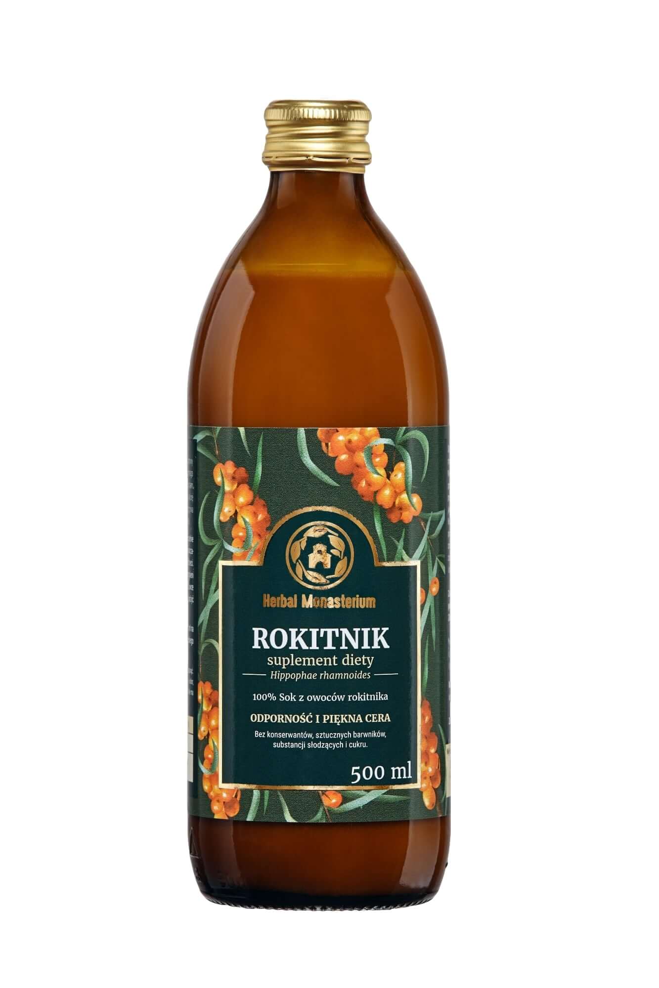 Herbal Monasterium Rokitnik , sok z rokitnika wspomagający odporność, 500 ml