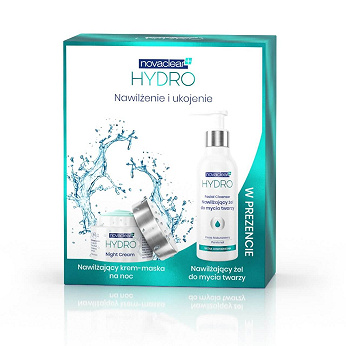 Novaclear Hydro zestaw , krem do twarzy 50 ml + żel do mycia twarzy 150 ml