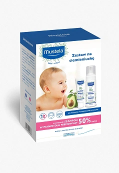 Mustela Bebe – Enfant Zestaw na Ciemieniuchę, zestaw: krem od 1. dnia życia – 40 ml + szampon od 1. dnia życia – 150 ml