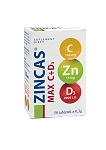 Zincas Max C+D3 tabletki z witaminami ze składnikami wspierającymi odporność, 50 szt.