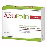 ActiFolin 2 mg  tabletki z kwasem foliowym i folianem aktywnym, 30 szt.