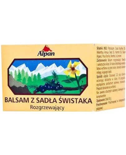 Balsam z Sadła Świstaka  rozgrzewający, łagodzący ból nadwyrężonych mięśni i stawów, 50 ml