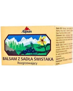 Balsam z Sadła Świstaka , rozgrzewający, łagodzący ból nadwyrężonych mięśni i stawów, 50 ml