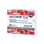 Ascofer Plus tabletki powlekane uzupełniające dietę w witaminę C i żelazo, 50 szt.