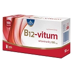 B12-Vitum kapsułki ze składnikami pomagającymi uzupełnić dietę w witaminę B12, 100 szt.