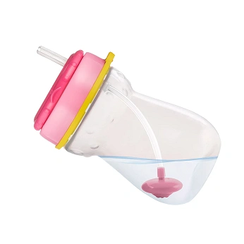 Canpol Babies, Bidon ze składaną rurką silikonową z odważnikiem 350ml KOTEK, 1 szt.