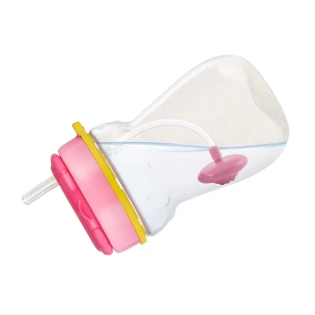 Canpol Babies, Bidon ze składaną rurką silikonową z odważnikiem 350ml KOTEK, 1 szt.