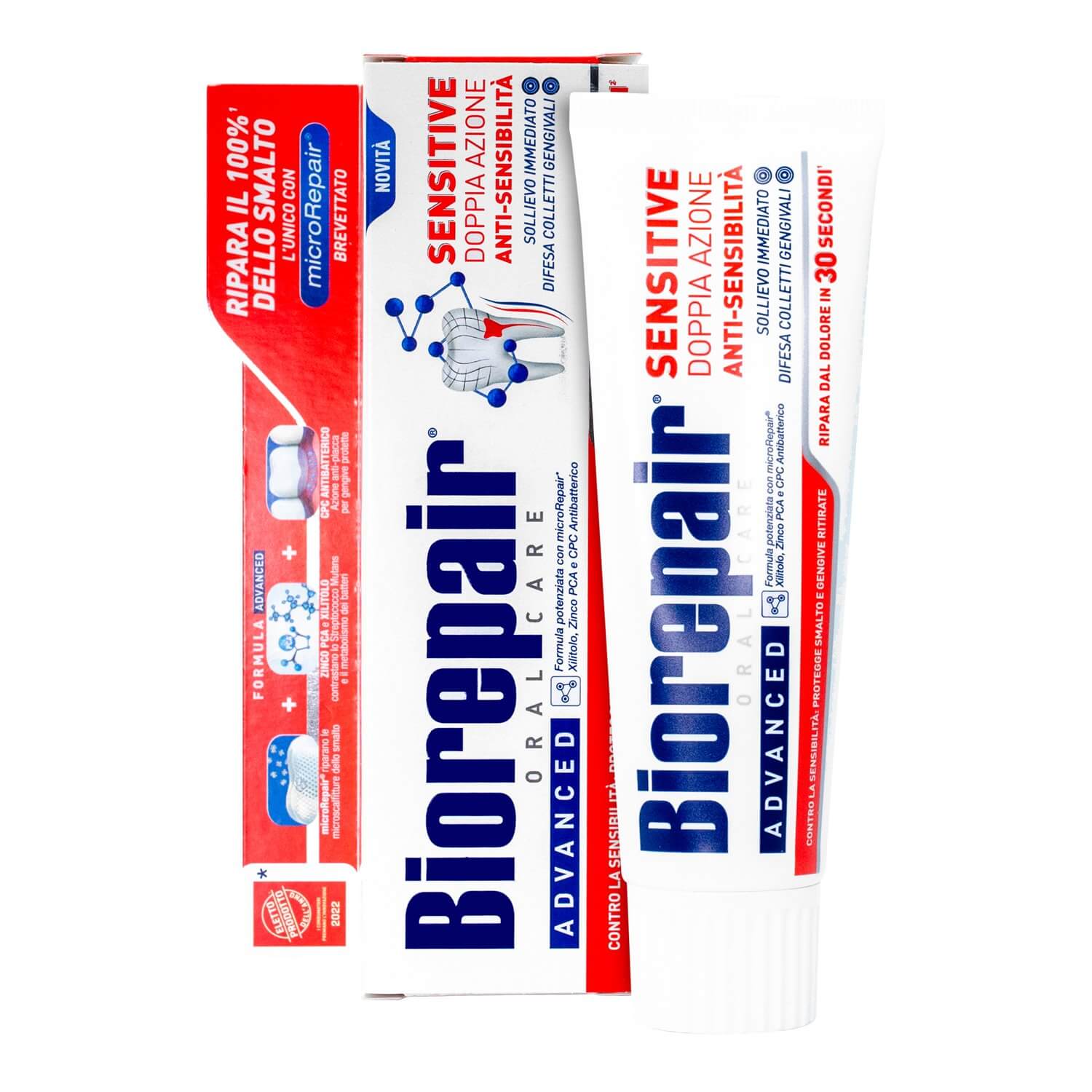 Biorepair Advanced Sensitive, pasta do zębów wrażliwych, 75 ml