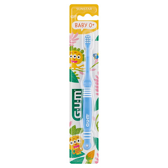 Sunstar GUM Baby 0+, miękka szczoteczka do zębów dla dzieci, 1 szt.