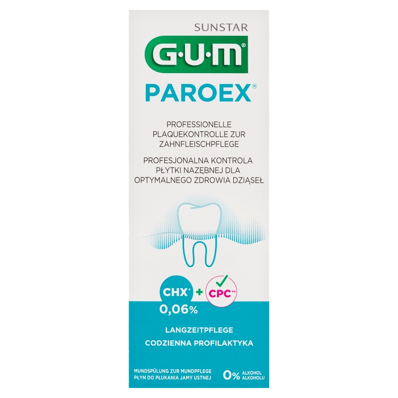 SUNSTAR GUM PAROEX 0,06% płyn do płukania jamy ustnej, 500 ml