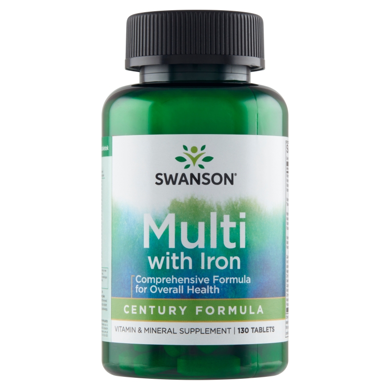 Swanson Multi With Iron Century Formula, 130 tabletek