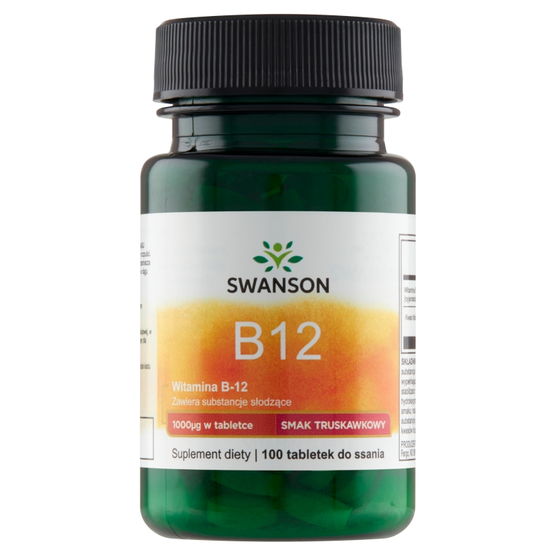 Swanson B12 1000 mcg, 100 tabletek do ssania