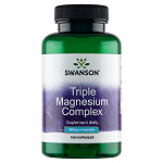 Swanson Triple Magnesium Complex 400 mg kapsułki z magnezem, 100 szt.