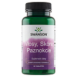 Swanson Włosy skóra paznokcie kapsułki ze skrzypem polnym i choliną, 60 szt.