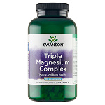 Swanson Triple Magnesium Complex  kapsułki ze składnikami uzupełniającymi codzienną dietę w magnez, 300 szt.