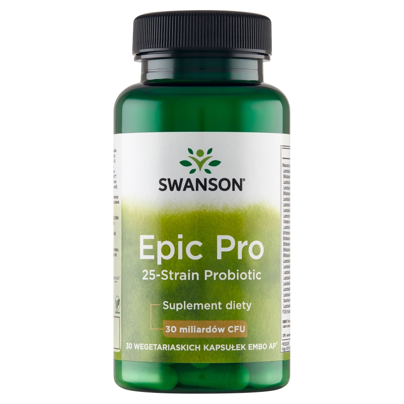 Swanson Epic Pro 25 szczepów bakterii kapsułki, 30 szt.