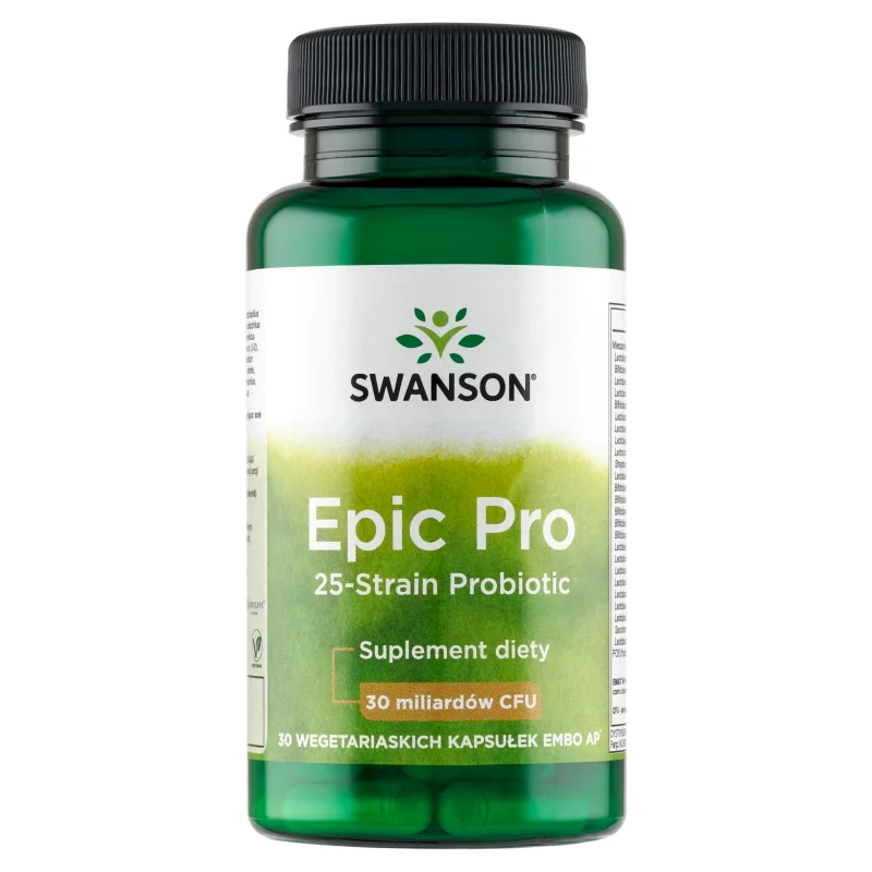 Swanson Epic Pro 25 szczepów bakterii kapsułki, 30 szt.