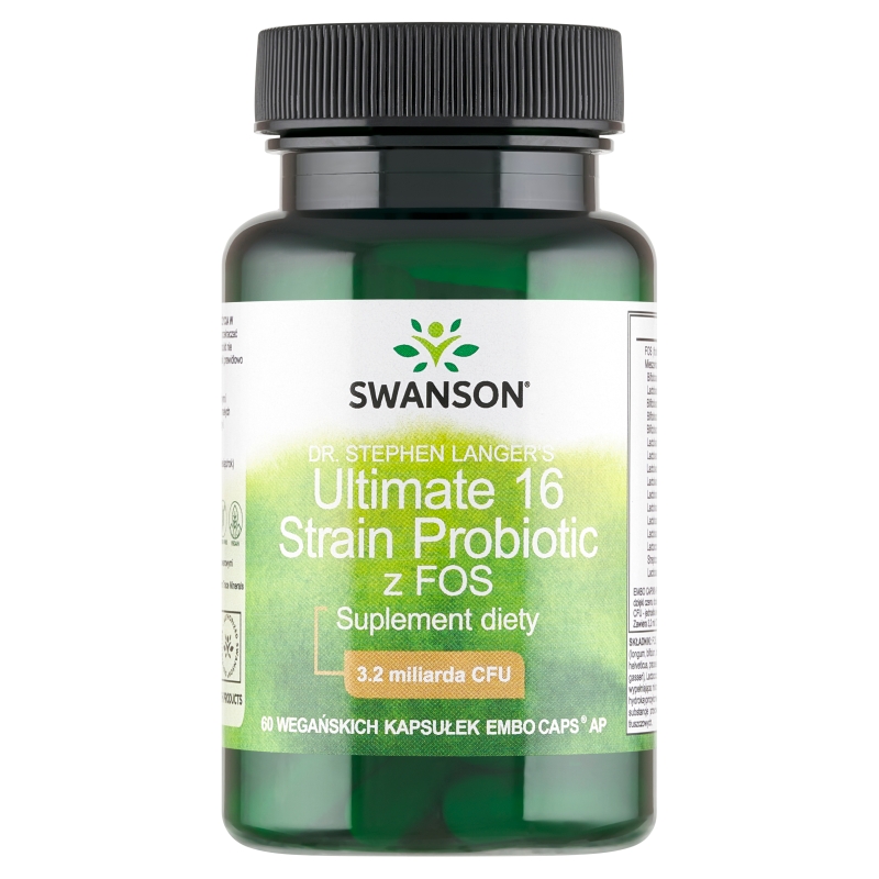 Swanson Ultimate 16 strain formula kapsułki ze składnikami wspierającymi odporność , 60 szt.
