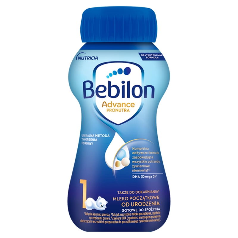 Bebilon 1 z Pronutra ADVANCE, mleko początkowe, 200 ml