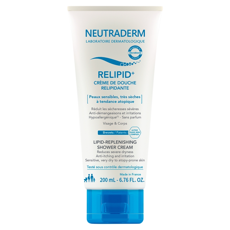 NEUTRADERM RELIPID+ , krem do mycia twarzy i ciała, 200 ml