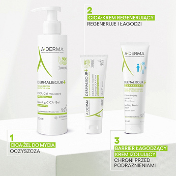 A-DERMA DERMALIBOUR +, krem regenerujący do skóry podrażnionej, 50 ml