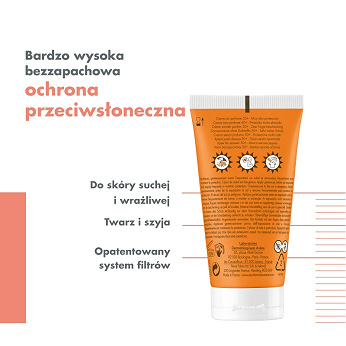 AVENE Bardzo Wysoka Ochrona , krem bez zapachu, SPF 50+, 50 ml