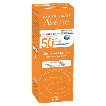 AVENE Bardzo Wysoka Ochrona , krem bez zapachu, SPF 50+, 50 ml