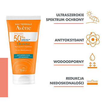 Avene Cleanance, SPF 50+, 50 ml