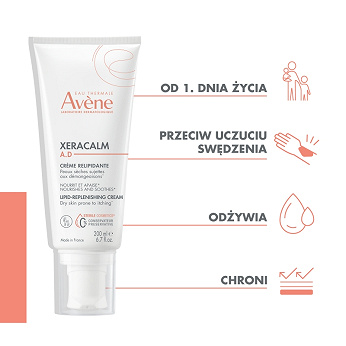 Avene XeraCalm A.D, krem uzupełniający lipidy, 200 ml
