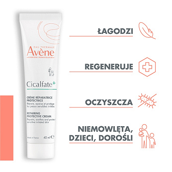 Avene Cicalfate+ , regenerujący krem ochronny, 40 ml