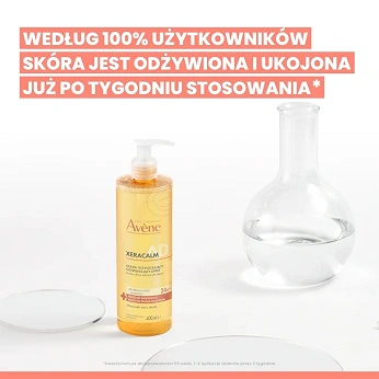 AVENE XERACALM A.D, uzupełniający lipidy olejek oczyszczający, 400 ml
