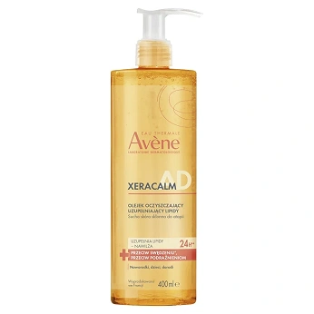 AVENE XERACALM A.D, uzupełniający lipidy olejek oczyszczający, 400 ml