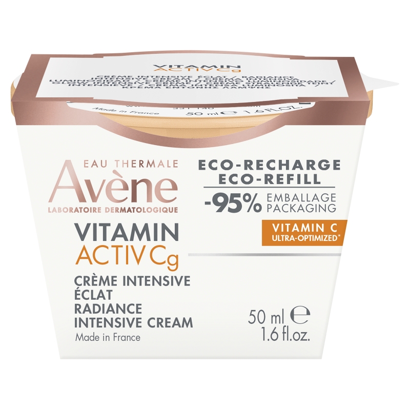 AVENE VITAMIN ACTIV Cg krem intensywnie rozświetlający, wkład uzupełniający, 50ml KRÓTKA DATA 30.06.2026
