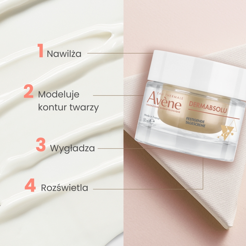 Avene Dermabsolu, krem modelujący owal twarzy, 50 ml