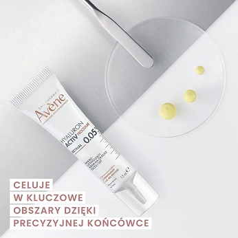 Avene Hyaluron Active, liftingujący krem na okolice oczu i ust, 15 ml