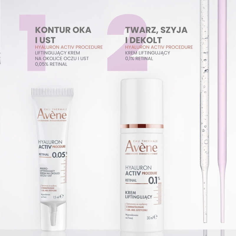 Avene Hyaluron Active, liftingujący  krem na okolice oczu i ust, 15 ml