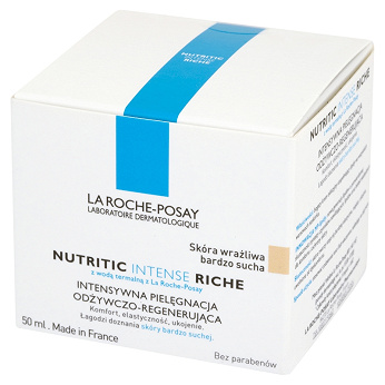 La Roche-Posay Nutritic Intense Riche, krem intensywnie regenerujący z wodą termalną, 50 ml